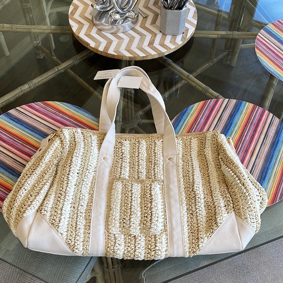 Canvas summer duffle travel bag - Picture 8 of 13